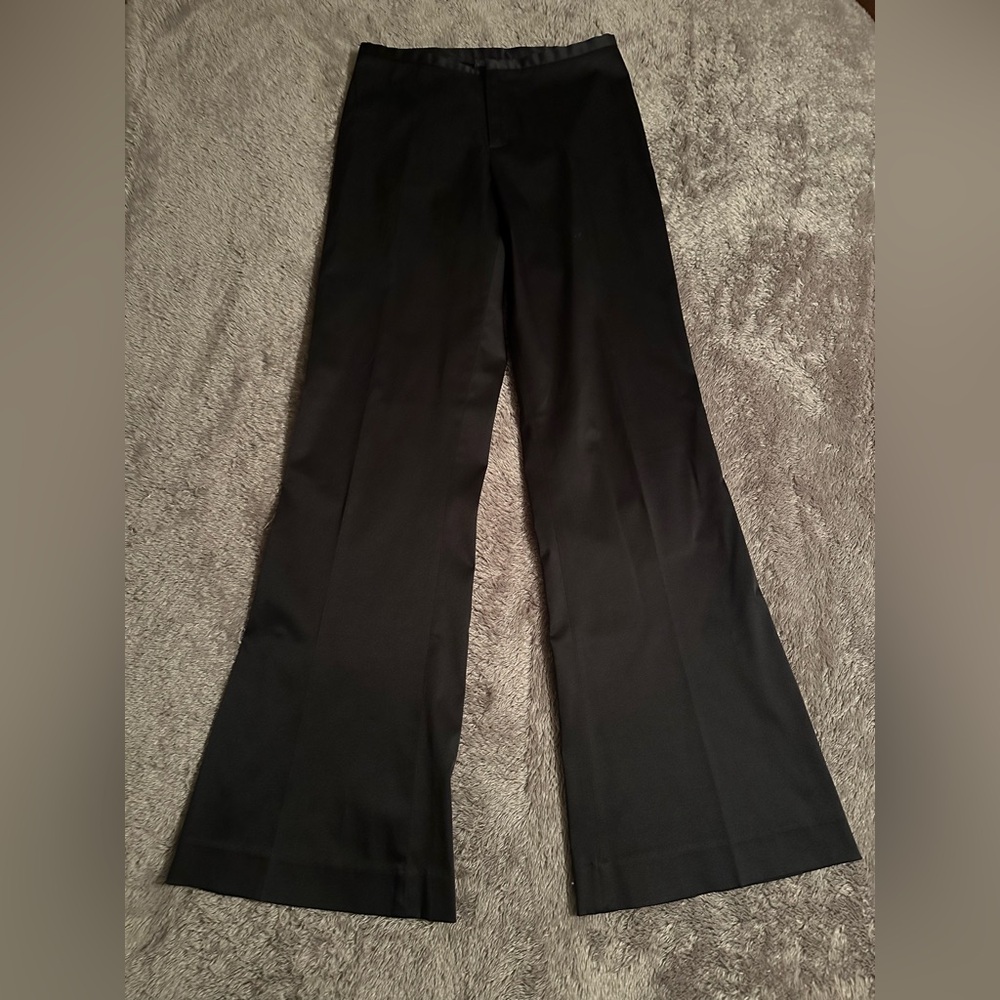 Banana Republic Black Stretch Wide-Leg Pants